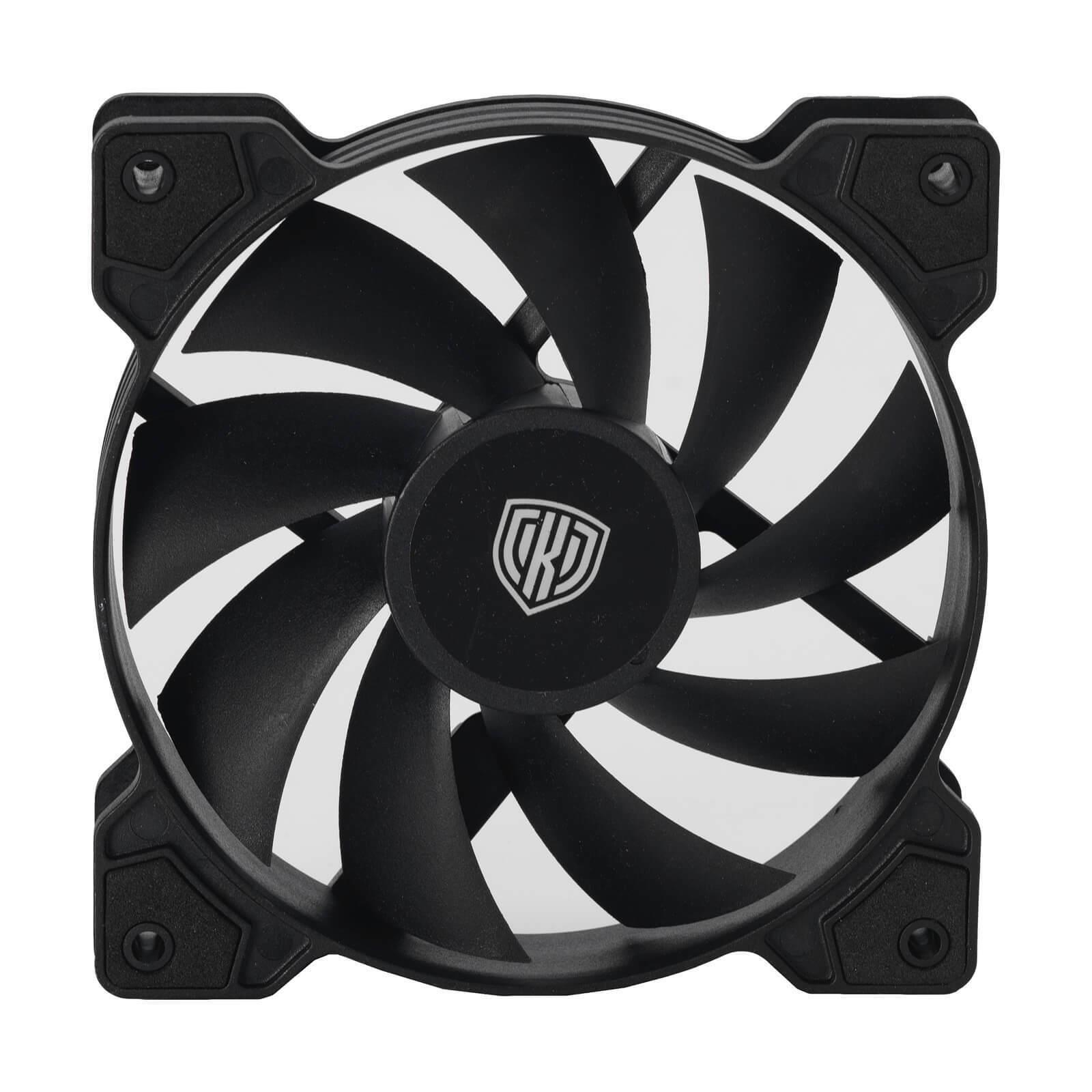 120mm Kolink 12025L 12S 0.20a Black pc computer case fan Shiny Hardware