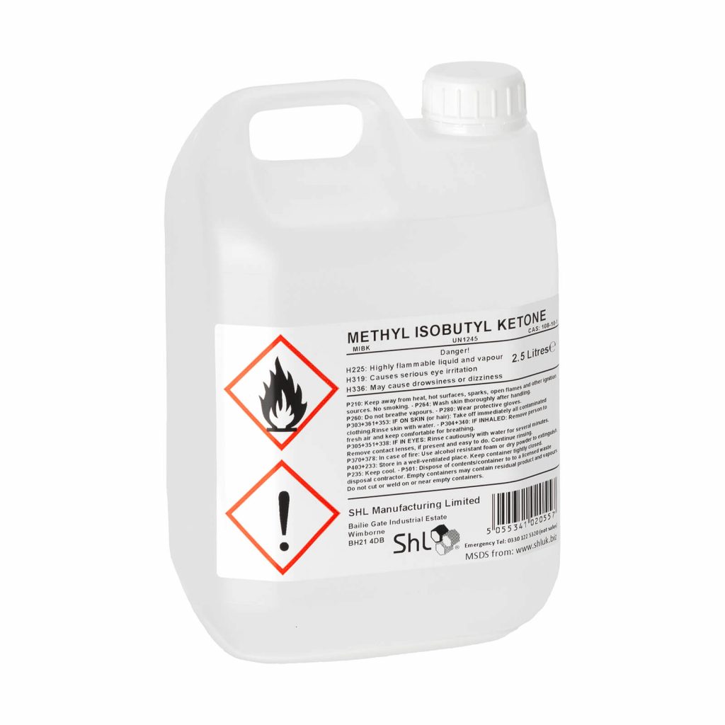 SHL 2.5 Litre (2500ml) High Quality pure Methyl IsoButyl Ketone  MIBK