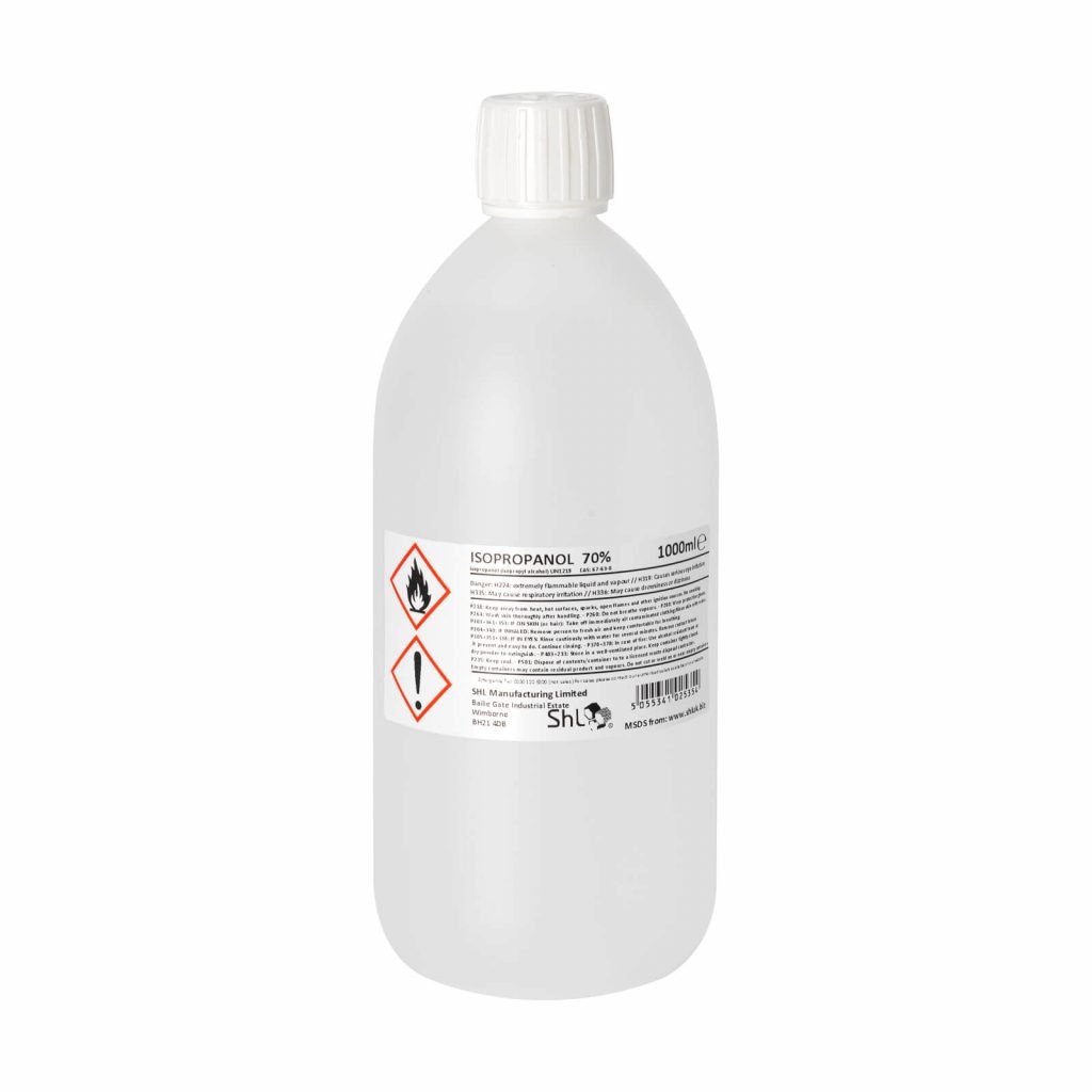 SHL 1 Litre (1000ml) Isopropanol 70% (IPA)  CHILD PROOF CAP